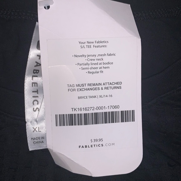 Fabletics Half Mesh Tank - Picture 2 of 3